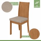 Conjunto Sala De Jantar 6 Lugares Retangular Tampo Mdf Mesa A