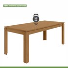 Conjunto Sala De Jantar 6 Lugares Retangular Tampo Mdf Mesa A