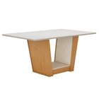 Conjunto Sala De Jantar 6 Lugares Retangular Tampo Mdf Mesa A