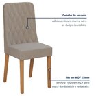 Conjunto Sala De Jantar 6 Lugares Retangular Tampo Mdf Mesa A