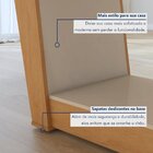 Conjunto Sala De Jantar 6 Lugares Retangular Tampo Mdf Mesa A