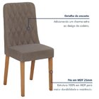 Conjunto Sala De Jantar 6 Lugares Retangular Tampo Mdf Mesa A