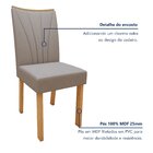 Conjunto Sala De Jantar 6 Lugares Retangular Tampo Mdf Mesa E