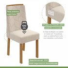 Conjunto Sala De Jantar 6 Lugares Retangular Tampo Mdf Mesa E