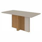 Conjunto Sala De Jantar 6 Lugares Retangular Tampo Mdf Mesa E