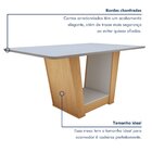Conjunto Sala De Jantar 6 Lugares Retangular Tampo Mdf Mesa E