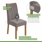 Conjunto Sala De Jantar 6 Lugares Retangular Tampo Mdf Mesa E