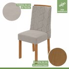 Conjunto Sala De Jantar 6 Lugares Retangular Tampo Mdf Mesa E