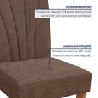 Conjunto Sala De Jantar 6 Lugares Retangular Tampo Mdf Mesa L