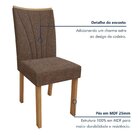 Conjunto Sala De Jantar 6 Lugares Retangular Tampo Mdf Mesa L