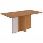 Conjunto Sala De Jantar 6 Lugares Retangular Tampo Mdf No Gla