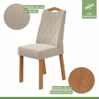 Conjunto Sala De Jantar 6 Lugares Retangular Tampo Mdf No Gla