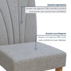 Conjunto Sala De Jantar 6 Lugares Retangular Tampo Mdf No Gla