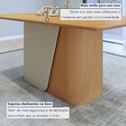 Conjunto Sala De Jantar 6 Lugares Retangular Tampo Mdf No Gla