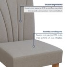 Conjunto Sala De Jantar 6 Lugares Retangular Tampo Mdf No Gla