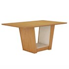 Conjunto Sala De Jantar 6 Lugares Retangular Tampo Mdf No Gla