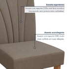 Conjunto Sala De Jantar 6 Lugares Retangular Tampo Mdf No Gla