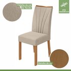 Conjunto Sala De Jantar 6 Lugares Retangular Tampo Vidro/mdf