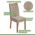 Conjunto Sala De Jantar 6 Lugares Retangular Tampo Vidro/mdf