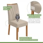 Conjunto Sala De Jantar 6 Lugares Retangular Tampo Vidro/mdf