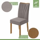 Conjunto Sala De Jantar 6 Lugares Retangular Tampo Vidro/mdf