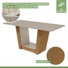 Conjunto Sala De Jantar 6 Lugares Retangular Tampo Vidro/mdf