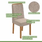 Conjunto Sala De Jantar 6 Lugares Retangular Tampo Vidro/mdf