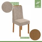 Conjunto Sala De Jantar 6 Lugares Retangular Tampo Vidro/mdf