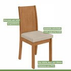 Conjunto Sala De Jantar 6 Lugares Retangular Tampo Vidro/mdf