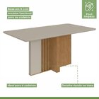 Conjunto Sala De Jantar 6 Lugares Retangular Tampo Vidro/mdf