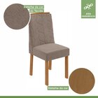 Conjunto Sala De Jantar 6 Lugares Retangular Tampo Vidro/mdf