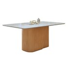 Conjunto Sala De Jantar 6 Lugares Retangular Tampo Vidro/mdf