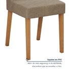Conjunto Sala De Jantar 6 Lugares Retangular Tampo Vidro/mdf