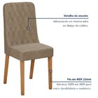 Conjunto Sala De Jantar 6 Lugares Retangular Tampo Vidro/mdf