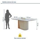 Conjunto Sala De Jantar 6 Lugares Retangular Tampo Vidro/mdf