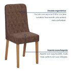 Conjunto Sala De Jantar 6 Lugares Retangular Tampo Vidro/mdf