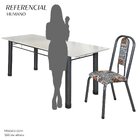 Conjunto Sala De Jantar 8 Cadeiras Fortaleza Prata / Branco