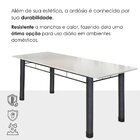 Conjunto Sala De Jantar 8 Cadeiras Fortaleza Prata / Branco