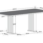 Conjunto Sala De Jantar 8 Cadeiras Vegas Mel/off White/bege