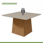 Conjunto Sala De Jantar 8 Lugares Quadrada Tampo Vidro/mdf Me