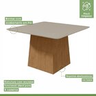 Conjunto Sala De Jantar 8 Lugares Quadrada Tampo Vidro/mdf Me