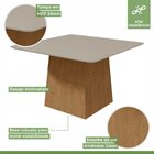 Conjunto Sala De Jantar 8 Lugares Quadrada Tampo Vidro/mdf Me