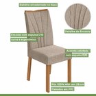 Conjunto Sala De Jantar 8 Lugares Quadrada Tampo Vidro/mdf Me