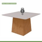 Conjunto Sala De Jantar 8 Lugares Quadrada Tampo Vidro/mdf Me