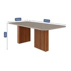 Conjunto Sala De Jantar 8 Lugares Retangular Tampo De Vidro/m