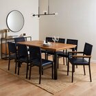 Conjunto Sala De Jantar 8 Lugares Retangular Tampo Madeira Ma