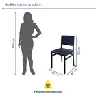 Conjunto Sala De Jantar 8 Lugares Retangular Tampo Madeira Ma