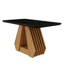 Conjunto Sala De Jantar Agata 130x80 Tampo Mdf/vidro 4 Cadeir