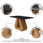 Conjunto Sala De Jantar Agata 130x80 Tampo Mdf/vidro 4 Cadeir