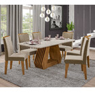 Conjunto Sala De Jantar Agata 180cm 6 Cadeiras Clarice Cimol